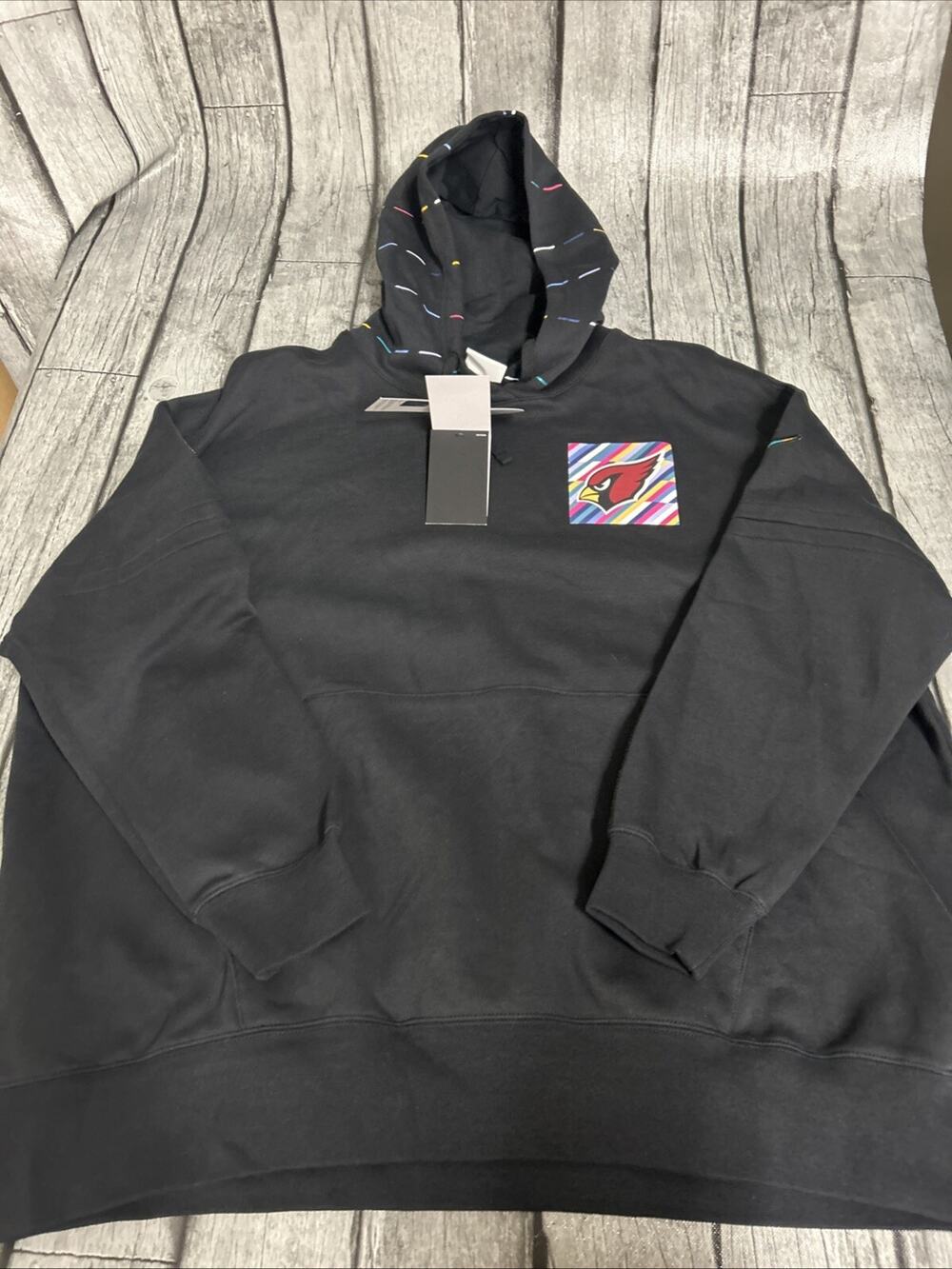 NWT Women’s Nike Arizona Cardinals Crucial Catch Sideline Hoodie XL Black